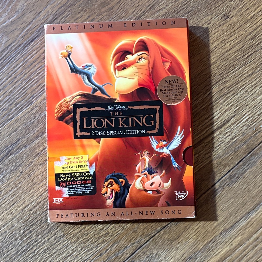Disney The Lion King Platinum Edition DVD - Orange and Black
